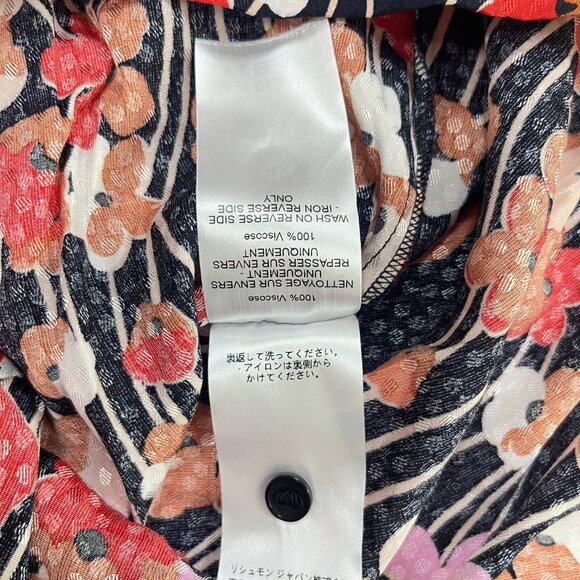 $375 NWOT See By Chloé Floral Top Blouse Shirt Long Sleeve Size 42 Button Up - Picture 9 of 12